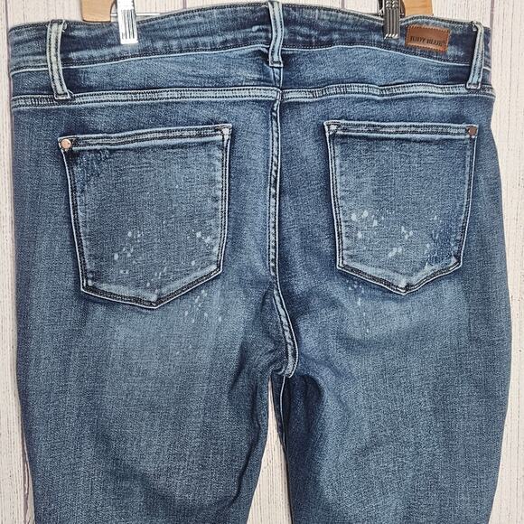 Judy Blue Boyfriend Fit Distressed Medium Wash Blue Jeans, sz 18W - Picture 4 of 8